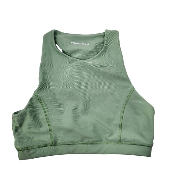 WeWoreWhat by Revolve Medium Support Olive Green Sports Bra M Polyester Elastane - Picture 7 of 7